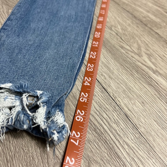 American Eagle Next Level Stretch Hi Rise Jeggings Distressed Size 0 Reg… - Picture 8 of 9